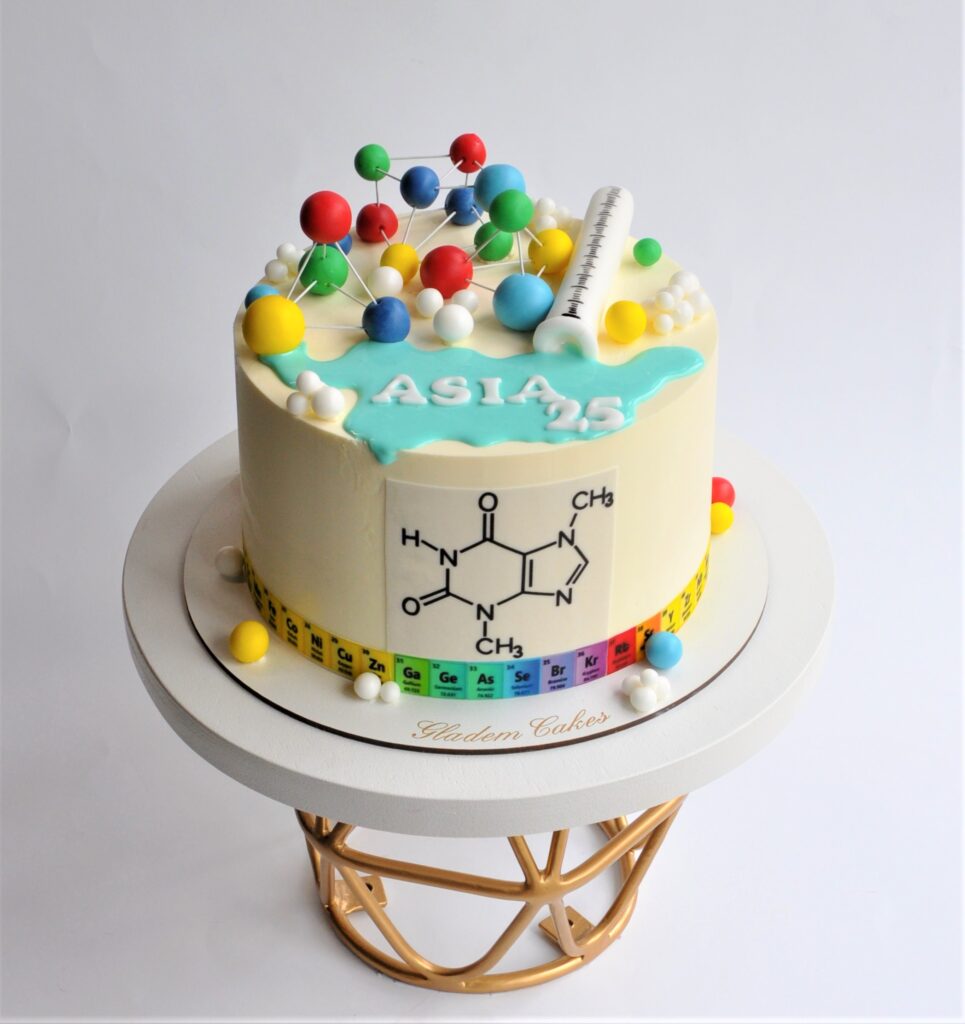 Mad Scientist Cake For A Science Teacher - CakeCentral.com